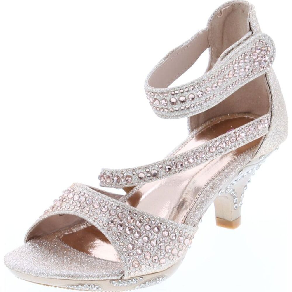 Bella Marie Zoey-2K Champagne ToddlerG sandals 10 NEW